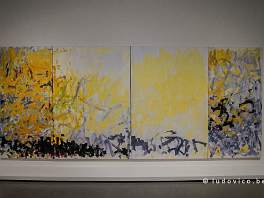 PARIS2022_P1090131 Werken van de Amerikaanse abstract-expressonistische schilderes Joan Mitchell, die in Frankrijk woonde.