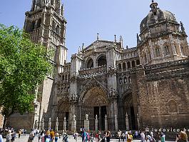Spanje2022_P1400375 De gotische kathedraal van Toledo werd gebouwd tussen 1227 en 1493.